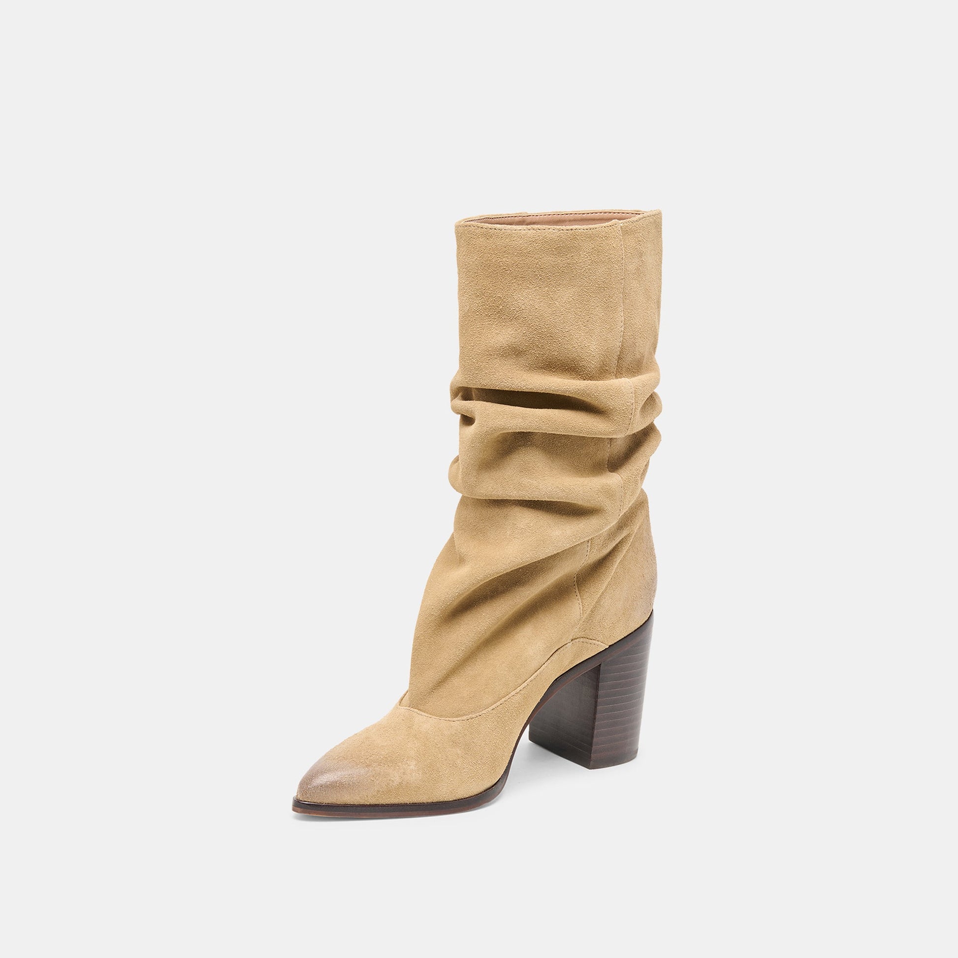 Dolce Vita Talina Dk Taupe Suede Boots