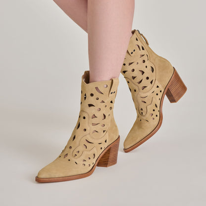 Dolce Vita Zenobi Dk Taupe Suede Booties