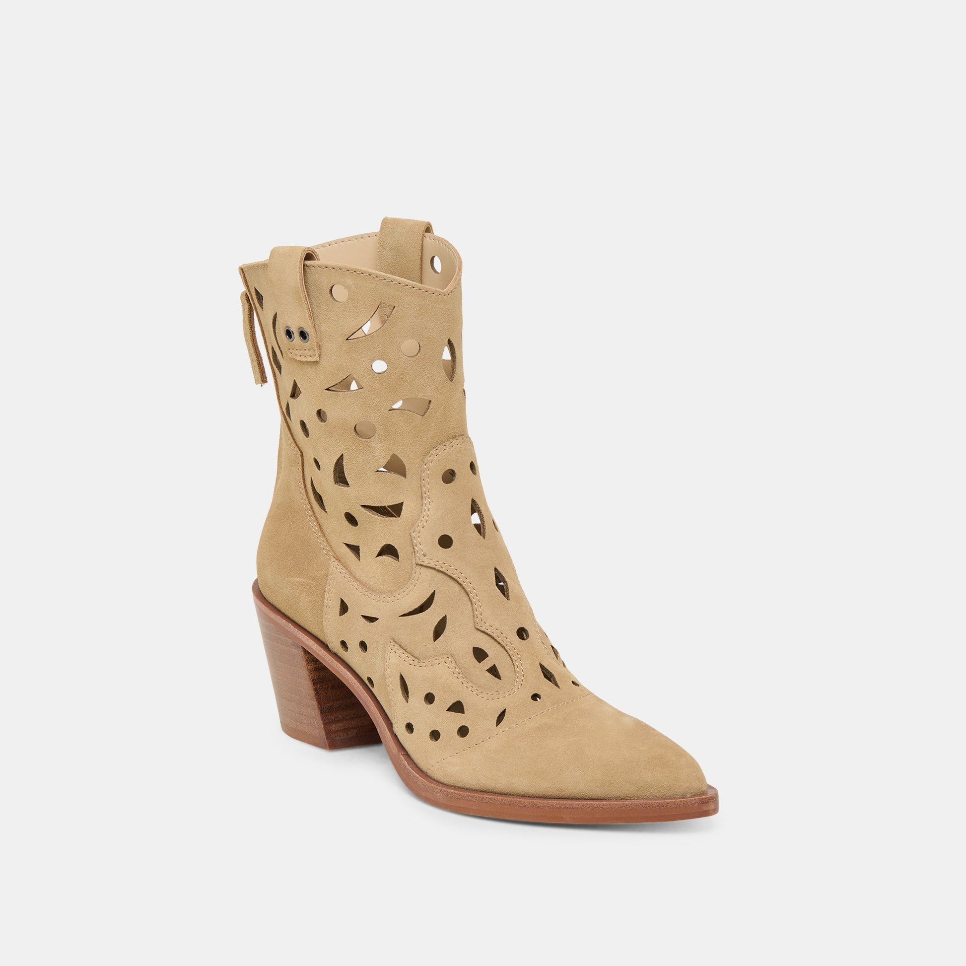 Dolce Vita Zenobi Dk Taupe Suede Booties