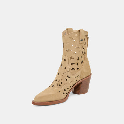 Dolce Vita Zenobi Dk Taupe Suede Booties