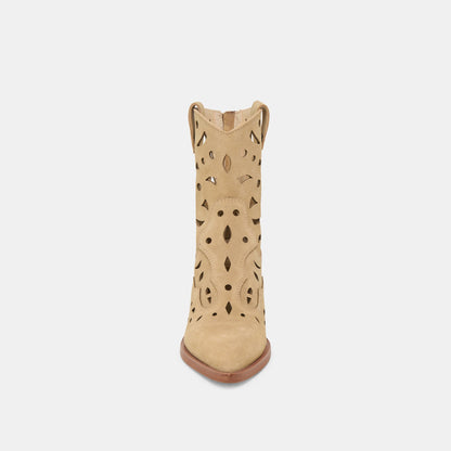 Dolce Vita Zenobi Dk Taupe Suede Booties