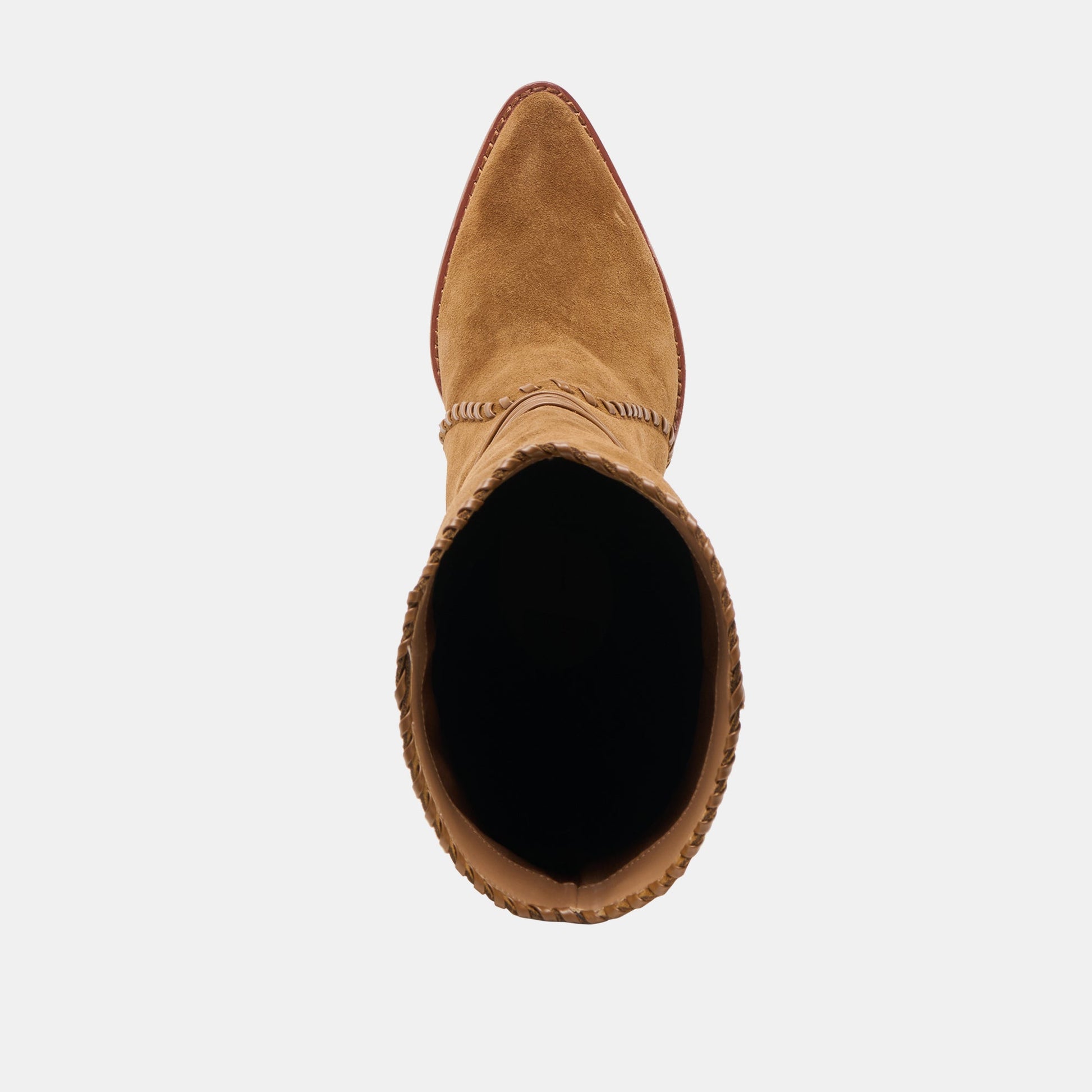 Dolce Vita Jody Lt Brown Suede Wide Calf Boots