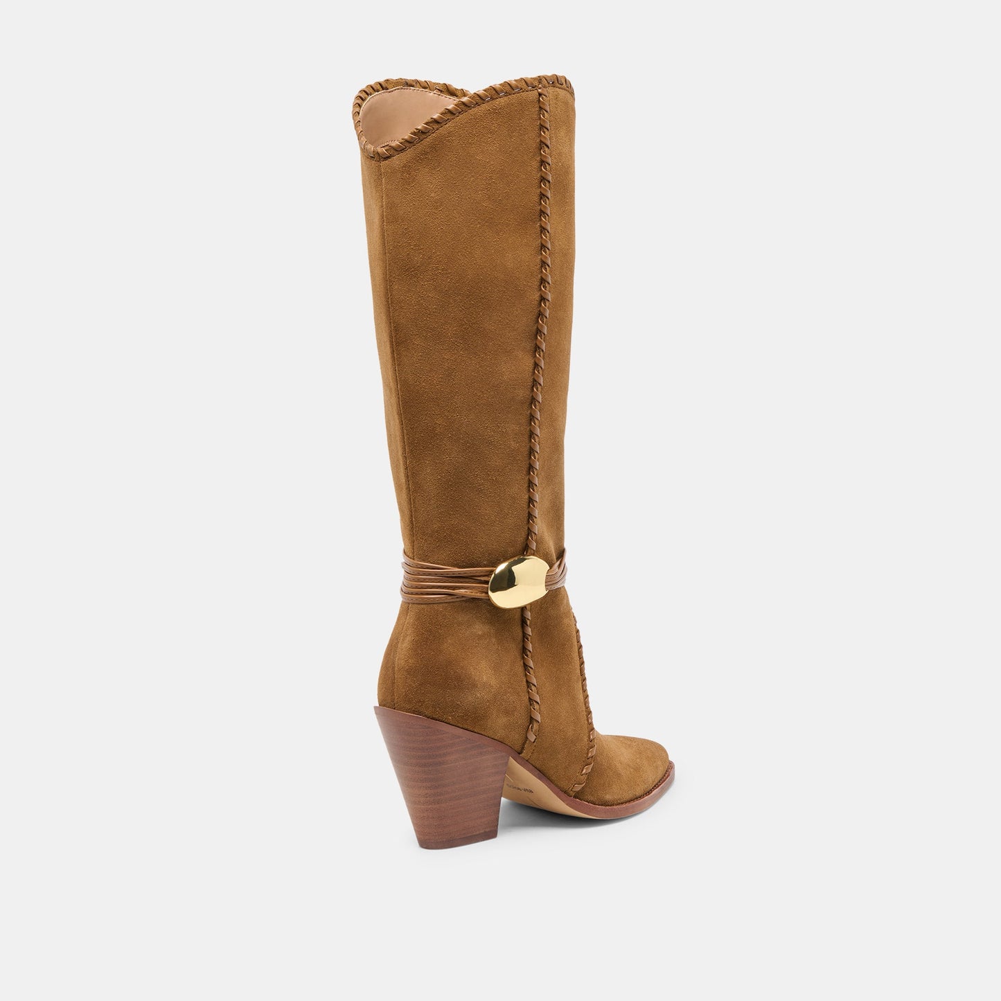 Dolce Vita Jody Lt Brown Suede Wide Calf Boots