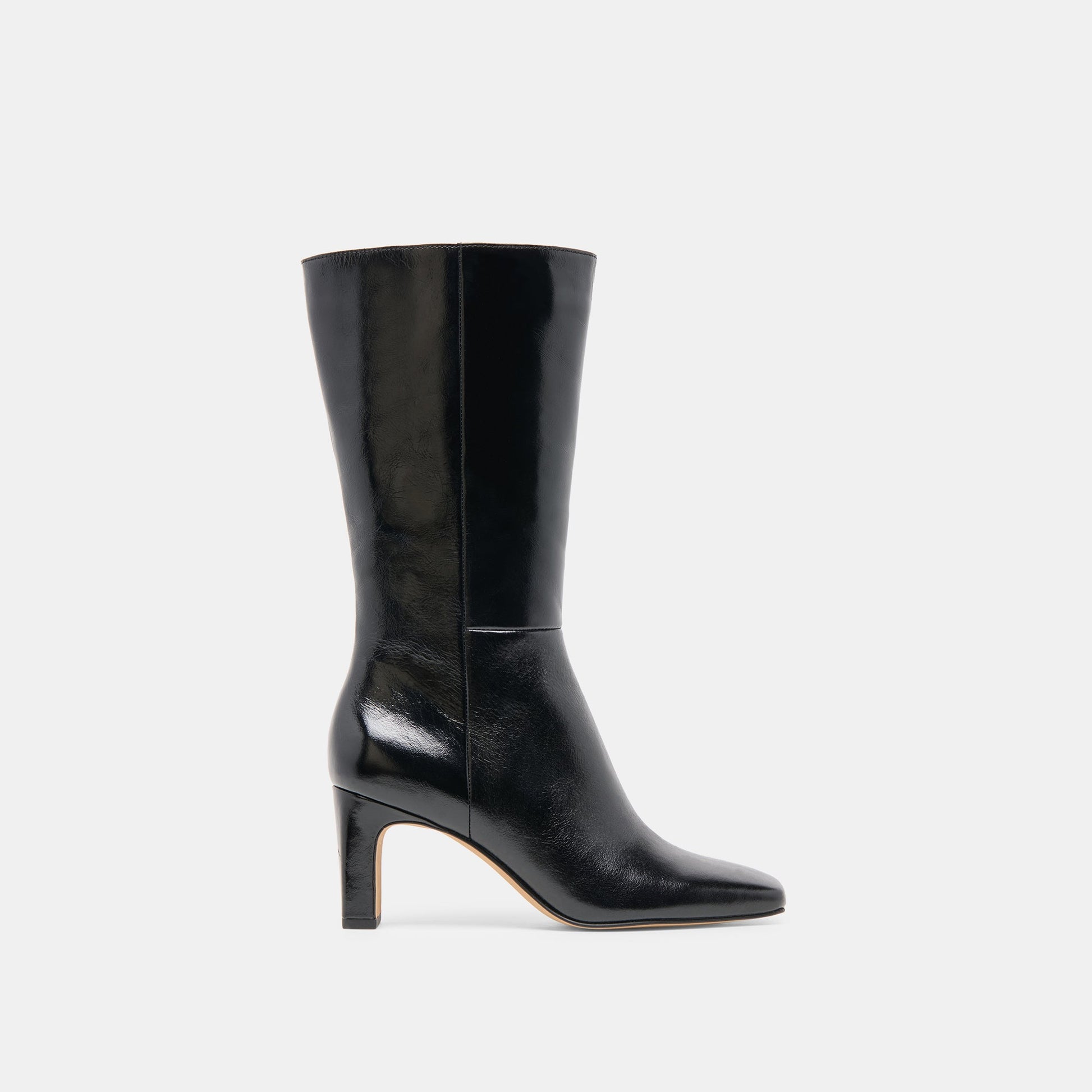Dolce Vita Riggs Wide Calf Black Leather Boots