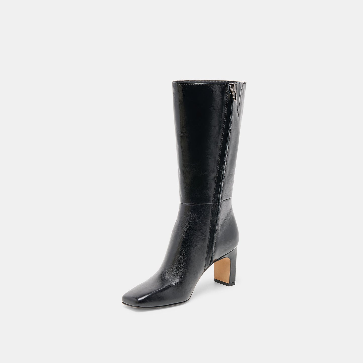 Dolce Vita Riggs Wide Calf Black Leather Boots