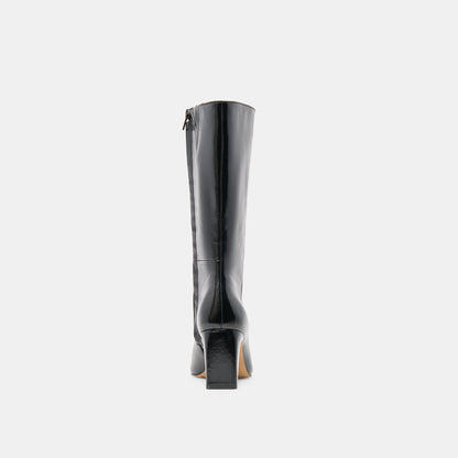 Dolce Vita Riggs Wide Calf Black Leather Boots