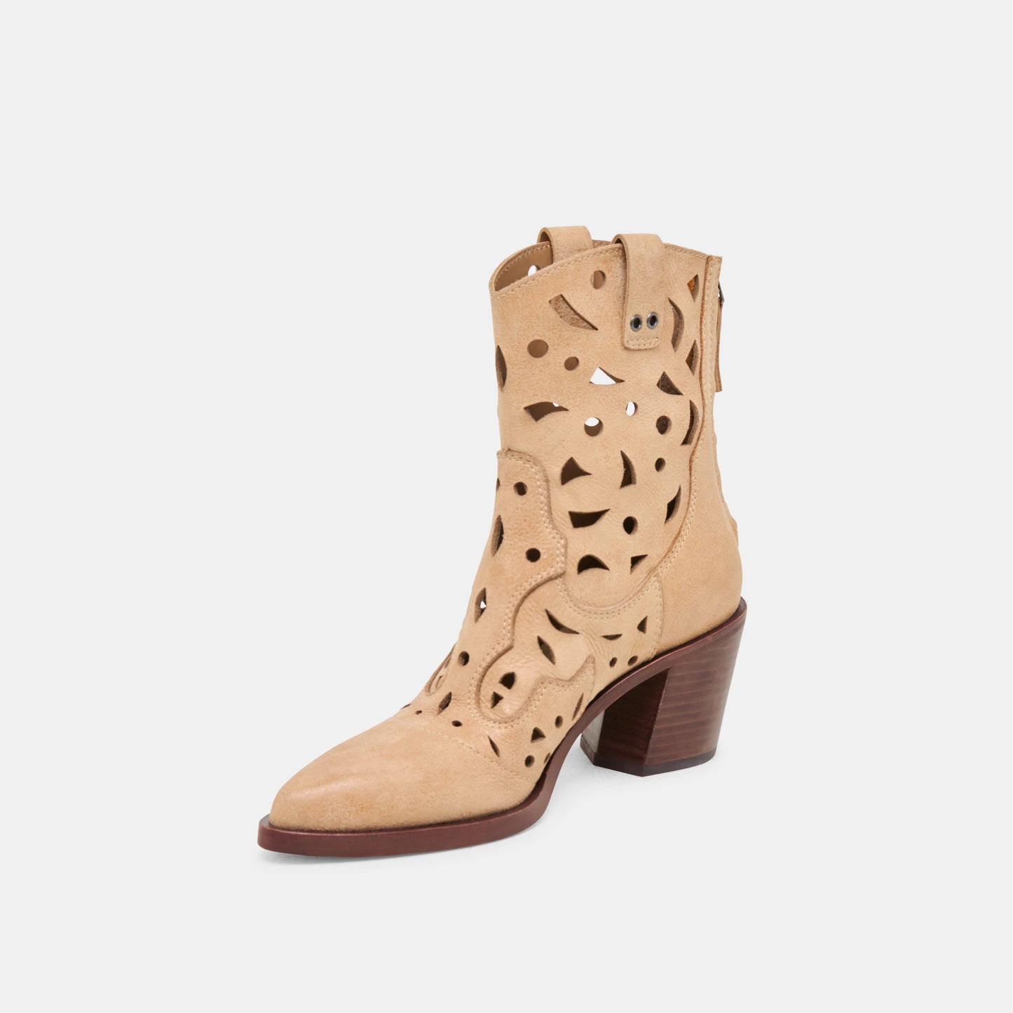 Dolce Vita Zenobi Camel Distressed Leather Booties