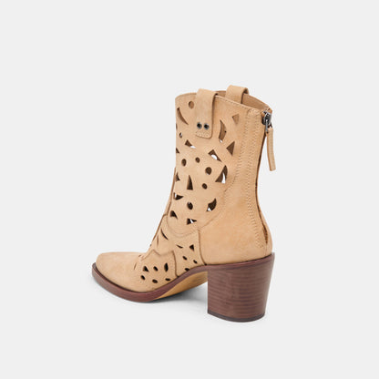 Dolce Vita Zenobi Camel Distressed Leather Booties