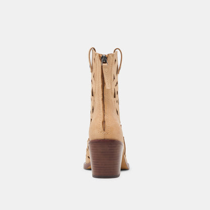 Dolce Vita Zenobi Camel Distressed Leather Booties