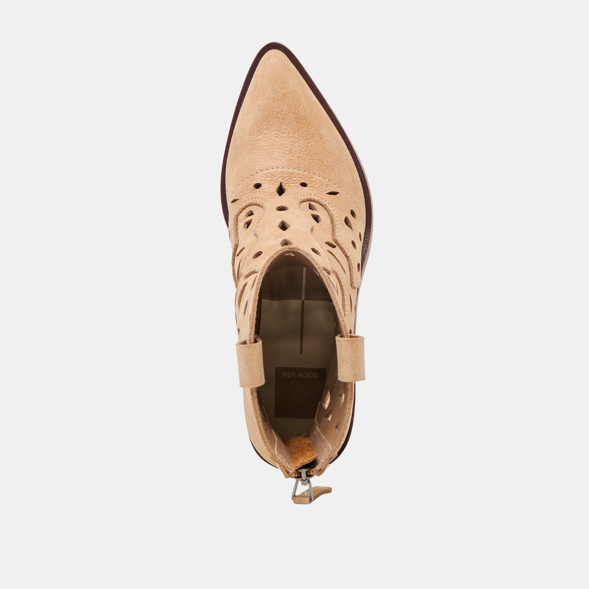 Dolce Vita Zenobi Camel Distressed Leather Booties