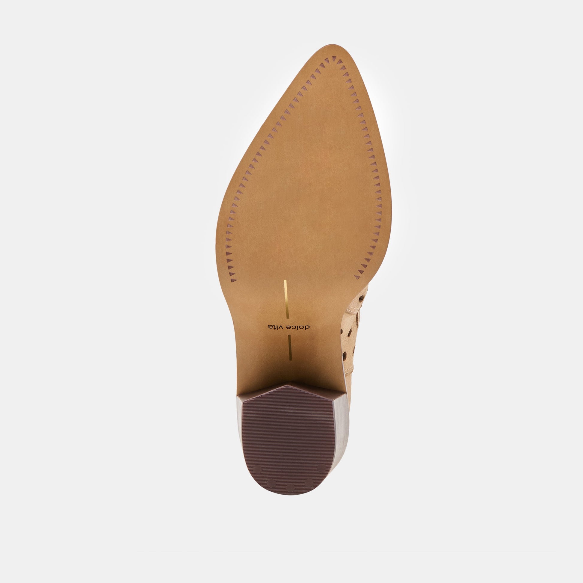 Dolce Vita Zenobi Camel Distressed Leather Booties