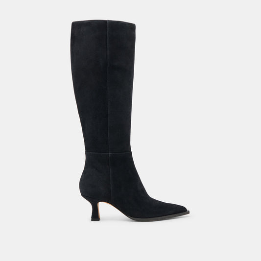 Dolce Vita AUGGIE WIDE CALF BOOTS ONYX SUEDE
