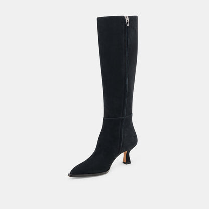 Dolce Vita AUGGIE WIDE CALF BOOTS ONYX SUEDE
