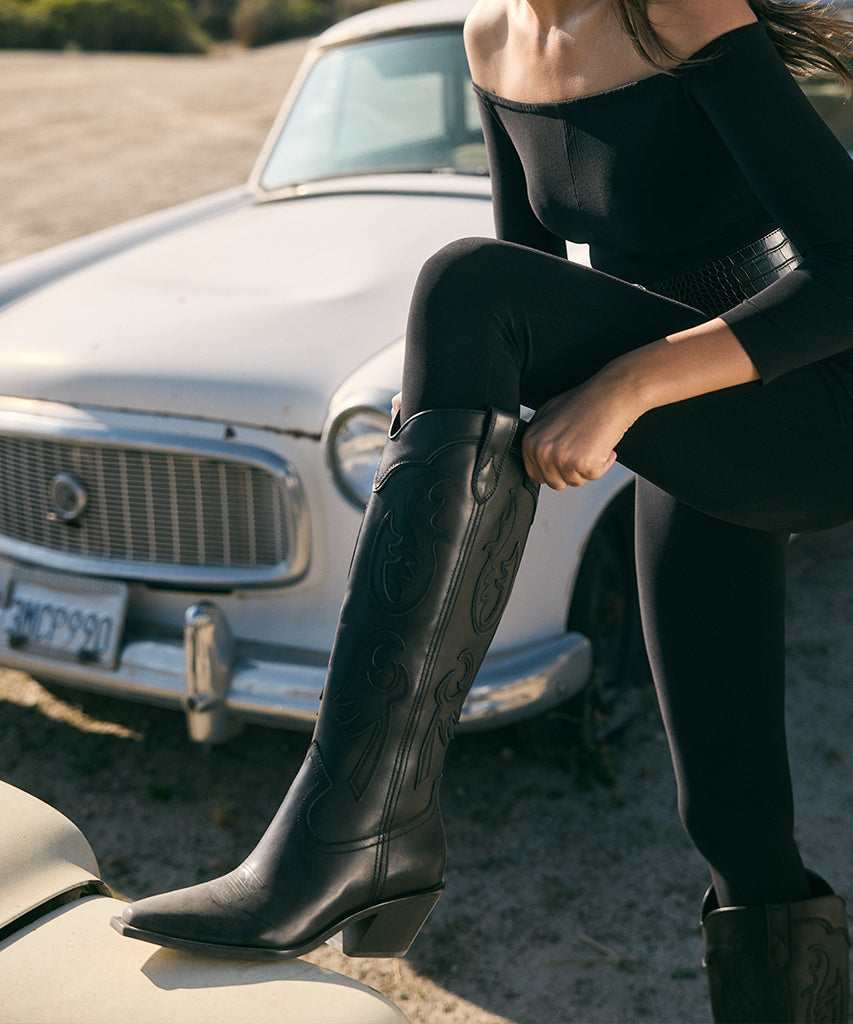 Dolce Vita SAMSIN BOOTS BLACK LEATHER
