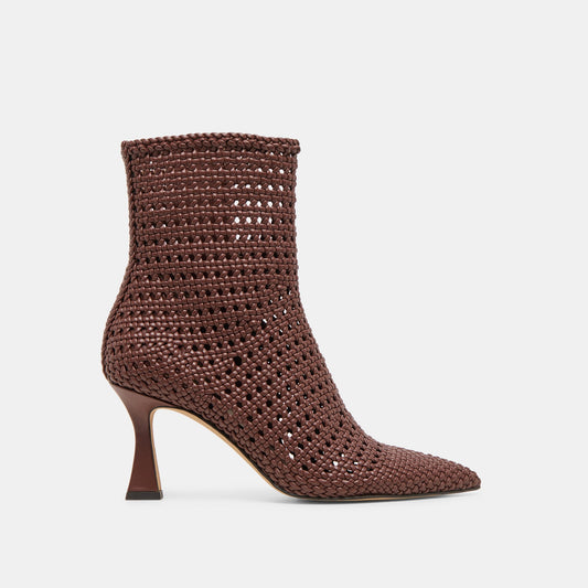 Dolce Vita Embry Brown Woven Stella Booties