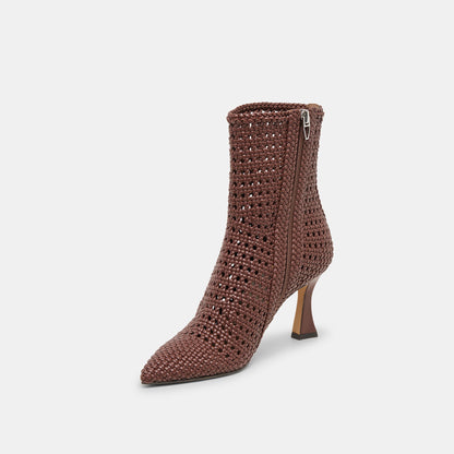 Dolce Vita Embry Brown Woven Stella Booties
