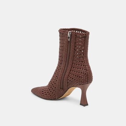 Dolce Vita Embry Brown Woven Stella Booties