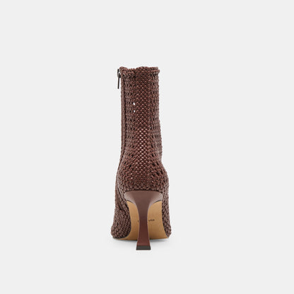 Dolce Vita Embry Brown Woven Stella Booties