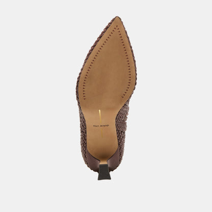 Dolce Vita Embry Brown Woven Stella Booties
