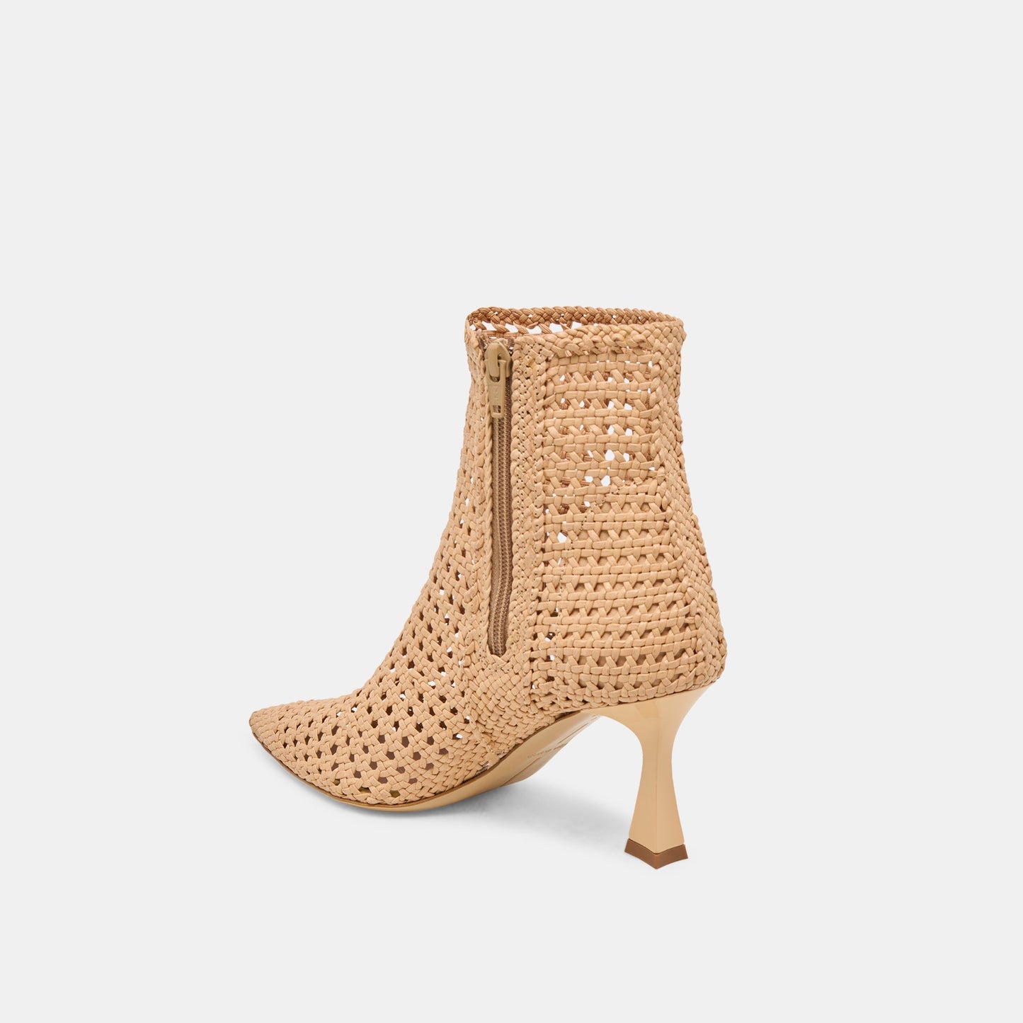 Dolce Vita Lonni Tan Woven Leather Booties