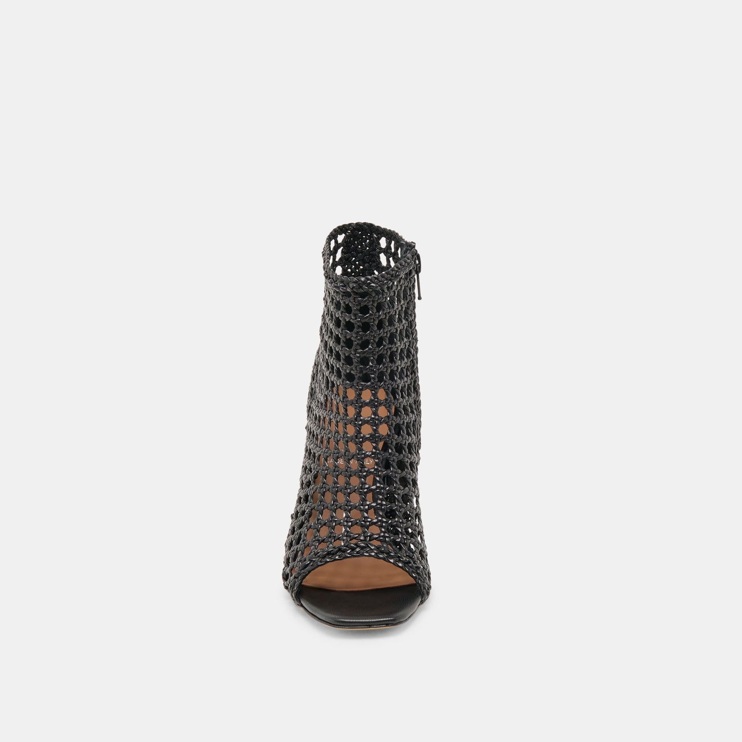 Dolce Vita Quin Black Woven Leather Heels