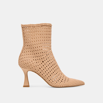Dolce Vita Embry Lt Tan Woven Stella Booties