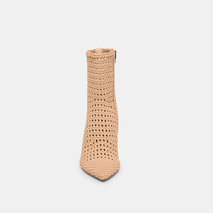 Dolce Vita Embry Lt Tan Woven Stella Booties