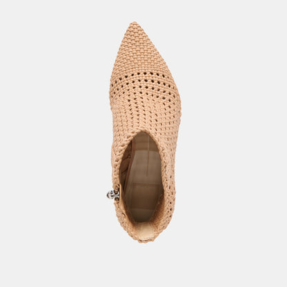 Dolce Vita Embry Lt Tan Woven Stella Booties
