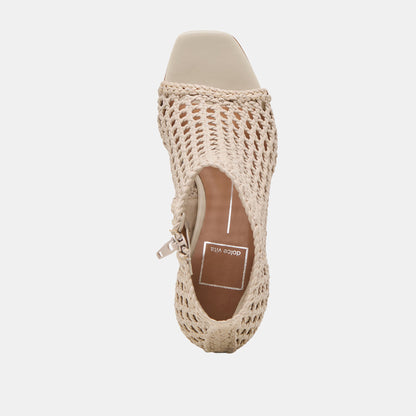 Dolce Vita Quin Bone Woven Leather Heels