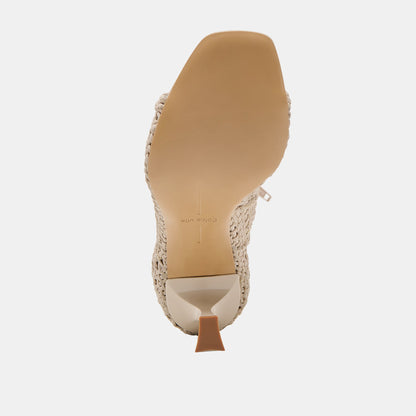 Dolce Vita Quin Bone Woven Leather Heels