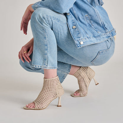 Dolce Vita Quin Bone Woven Leather Heels