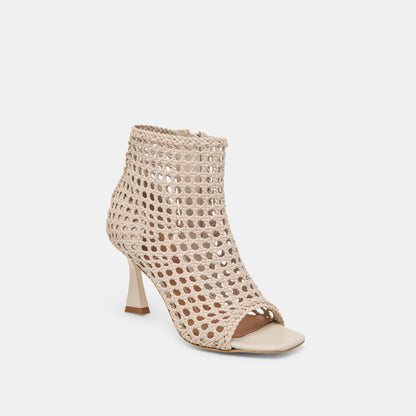 Dolce Vita Quin Bone Woven Leather Heels