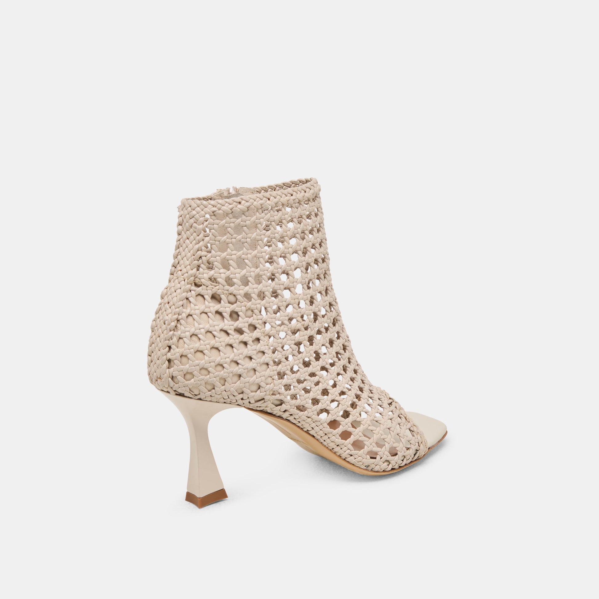 Dolce Vita Quin Bone Woven Leather Heels