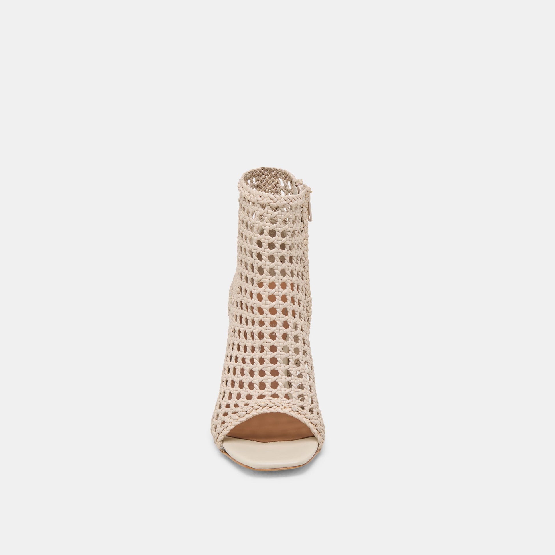 Dolce Vita Quin Bone Woven Leather Heels