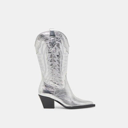 Dolce Vita Ryland Extra Wide Calf Silver Boots