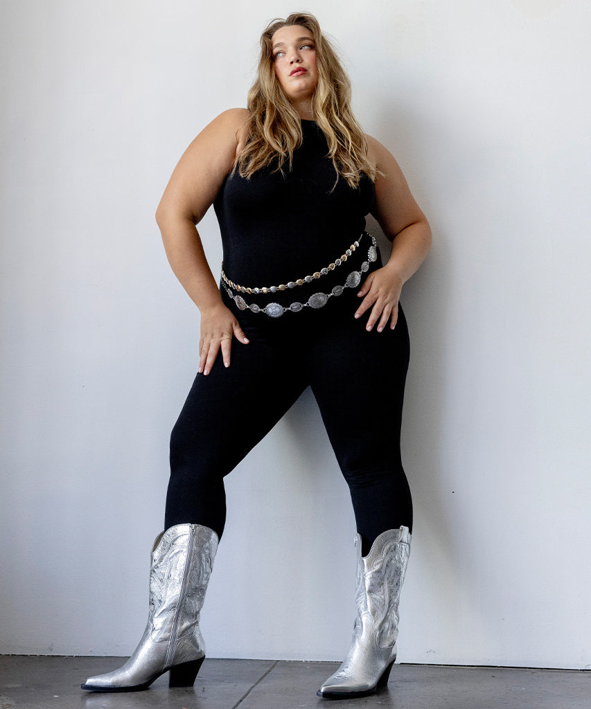 Dolce Vita Ryland Extra Wide Calf Silver Boots