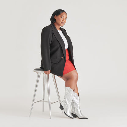 Dolce Vita Ryland Extra Wide Calf Silver Boots