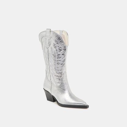 Dolce Vita Ryland Extra Wide Calf Silver Boots