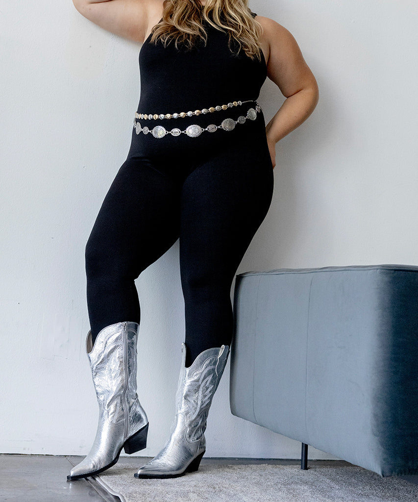 Dolce Vita Ryland Extra Wide Calf Silver Boots