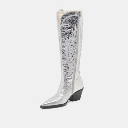 Dolce Vita Ryatt Extra Wide Calf Silver Boots