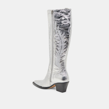 Dolce Vita Ryatt Extra Wide Calf Silver Boots