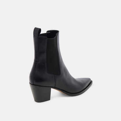 Dolce Vita Shadie H2O Waterproof Black Leather Booties