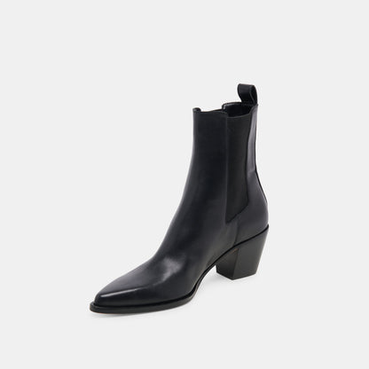 Dolce Vita Shadie H2O Waterproof Black Leather Booties
