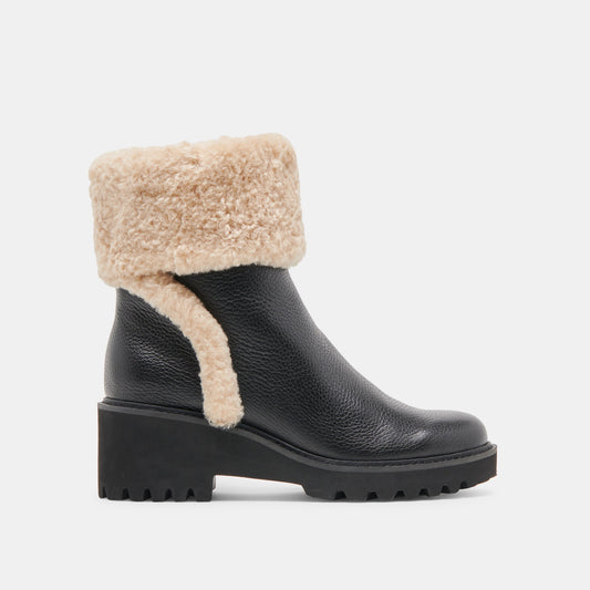 Dolce Vita Hug H2O Waterproof Black Leather Boots