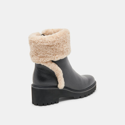 Dolce Vita Hug H2O Waterproof Black Leather Boots