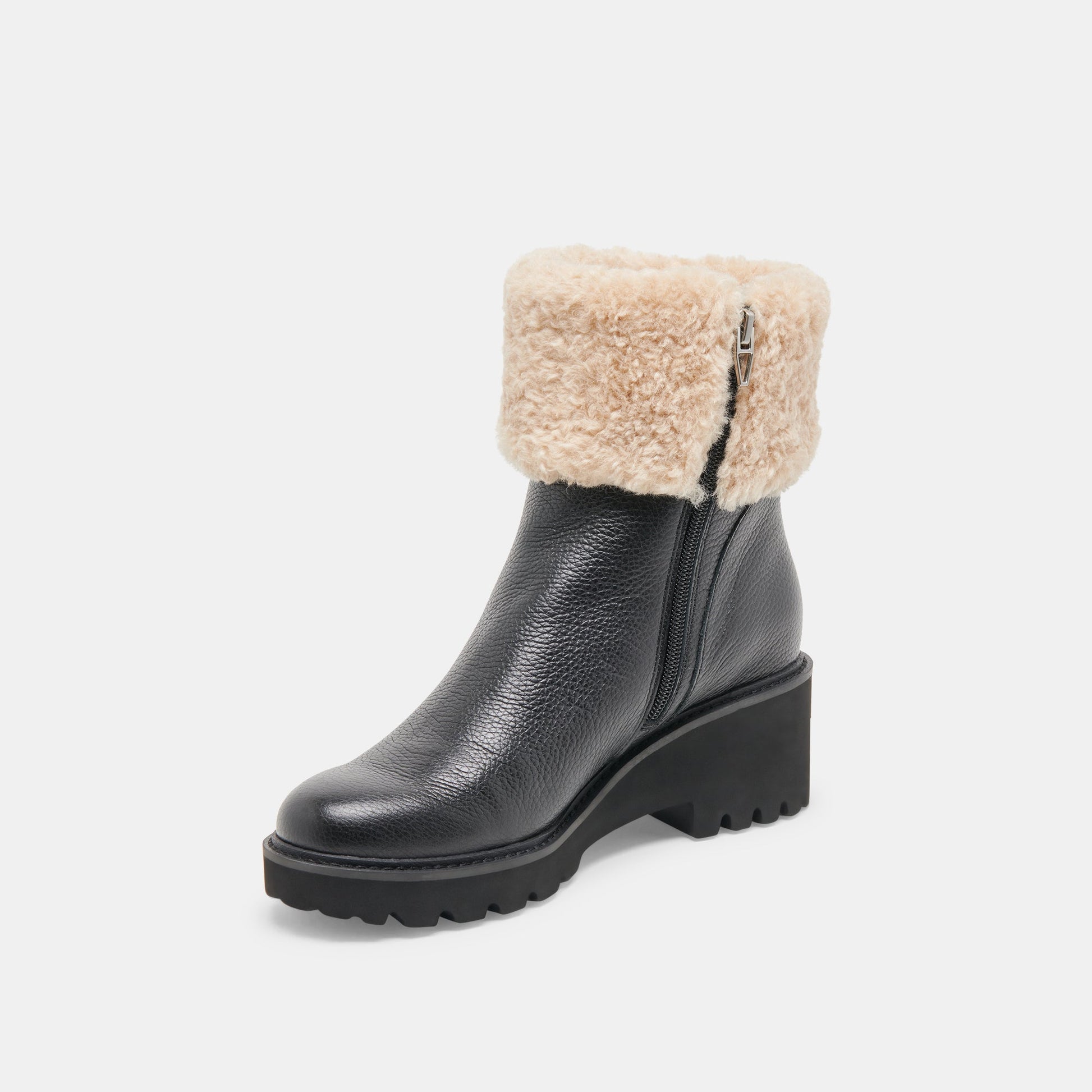 Dolce Vita Hug H2O Waterproof Black Leather Boots
