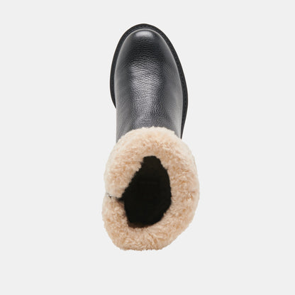 Dolce Vita Hug H2O Waterproof Black Leather Boots
