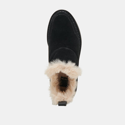 Dolce Vita Ardy Plush H2O Waterproof Onyx Suede Booties