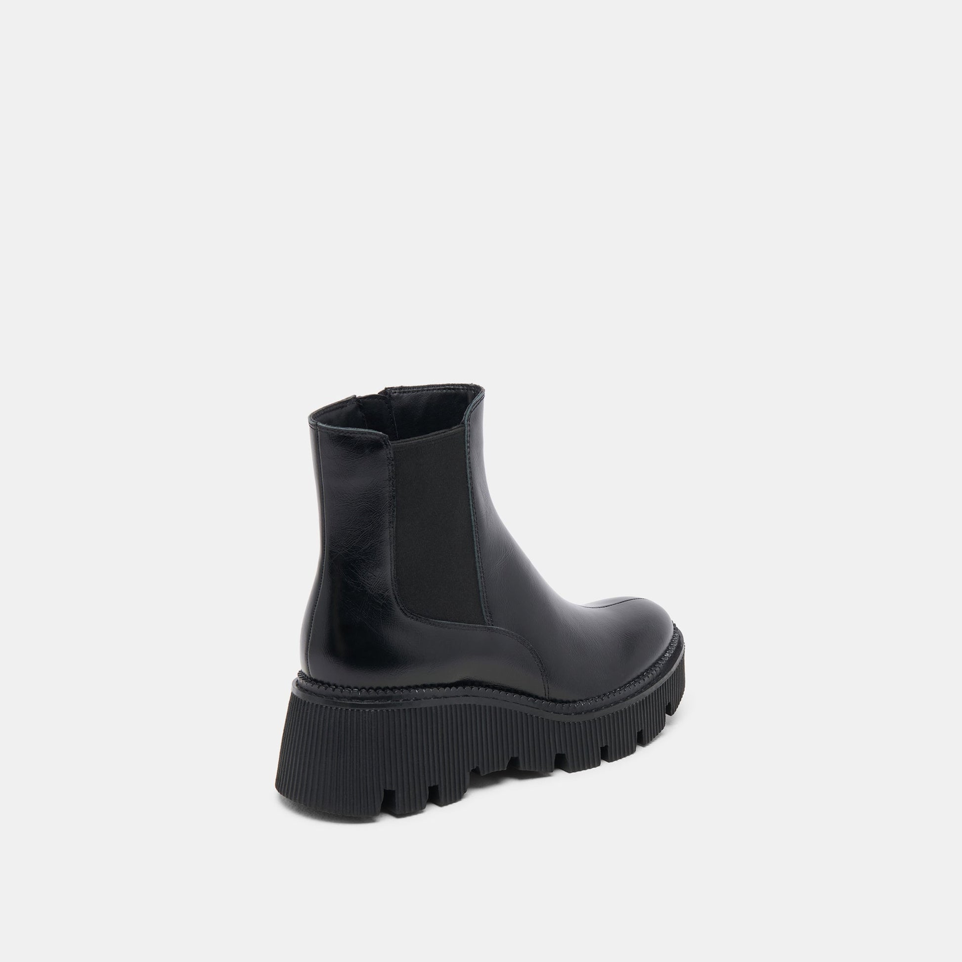 Dolce Vita Emmet H2O Waterproof Midnight Crinkle Patent Wide Boots