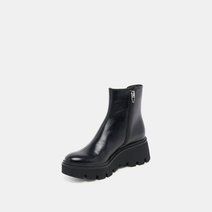 Dolce Vita Emmet H2O Waterproof Midnight Crinkle Patent Wide Boots